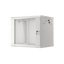 Szafa rack Lanberg 19" 9U 600x450mm wisząca V2 Drzwi szklane Szary.