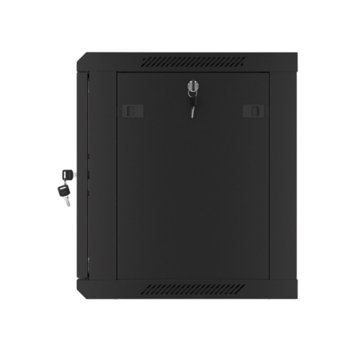 Szafa rack Lanberg 19" 9U 600x450mm wisząca V2 Drzwi szklane Czarny.