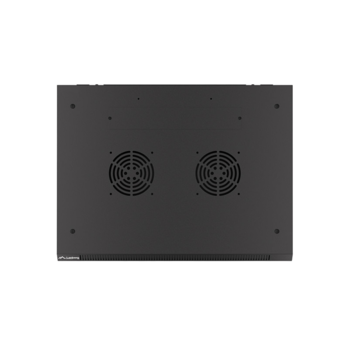 Szafa rack Lanberg 19" 9U 600x450mm wisząca V2 Drzwi szklane Czarny.