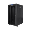 Szafa rack Lanberg 19" 22U 600x800mm stojąca LCD V2 Drzwi szklane Czarny.