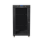 Szafa rack Lanberg 19" 22U 600x800mm stojąca LCD V2 Drzwi szklane Czarny.