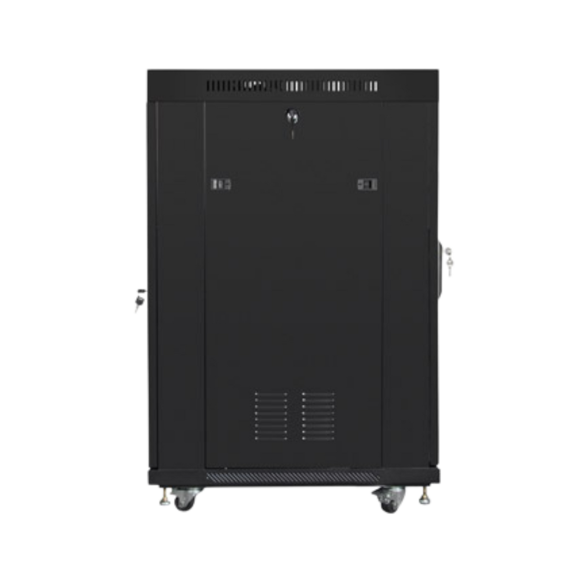 Szafa rack Lanberg 19" 22U 600x800mm stojąca LCD V2 Drzwi szklane Czarny.
