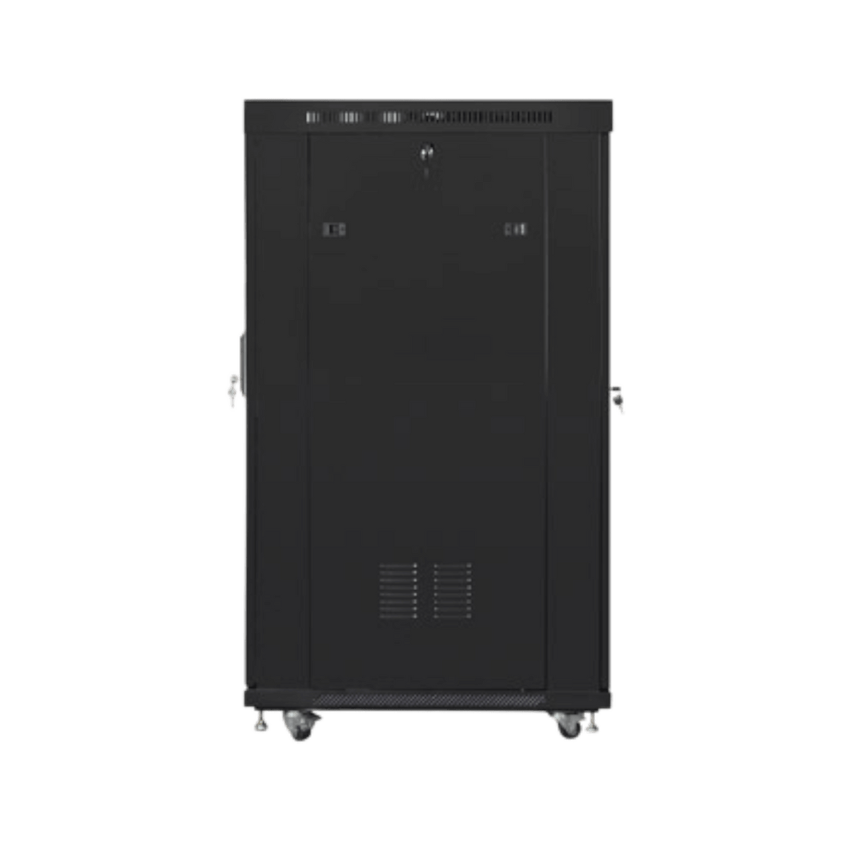 Szafa rack Lanberg 19" 22U 800x1000mm stojąca LCD V2 Drzwi perforowane Czarny.