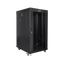 Szafa rack Lanberg 19" 22U 800x800mm stojąca LCD V2 Drzwi szklane Czarny.