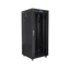 Szafa rack Lanberg 19" 27U 600x600mm stojąca LCD Drzwi szklane Czarny.