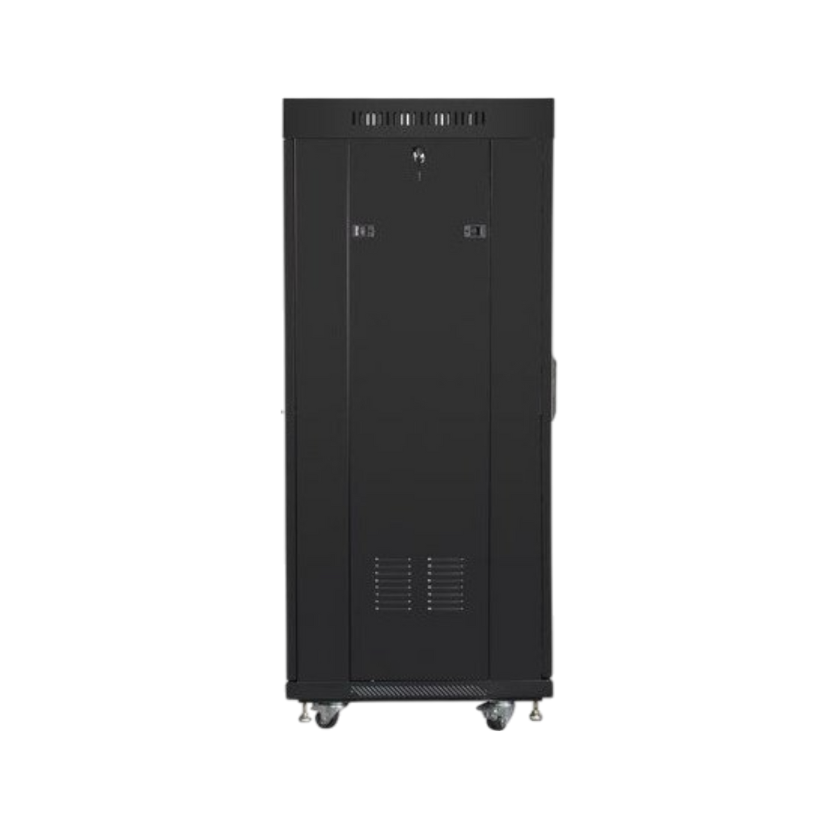 Szafa rack Lanberg 19" 27U 600x600mm stojąca LCD V2 Drzwi perforowane Czarny.
