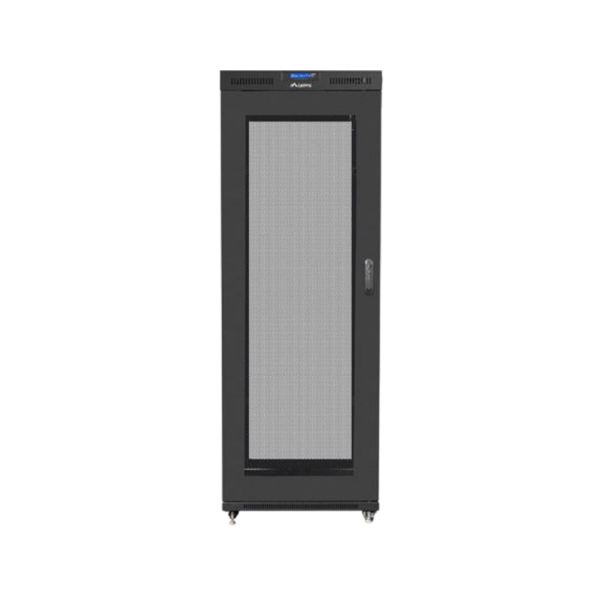 Szafa rack Lanberg 19" 27U 800x1000mm stojąca LCD V2 Drzwi perforowane Czarny.