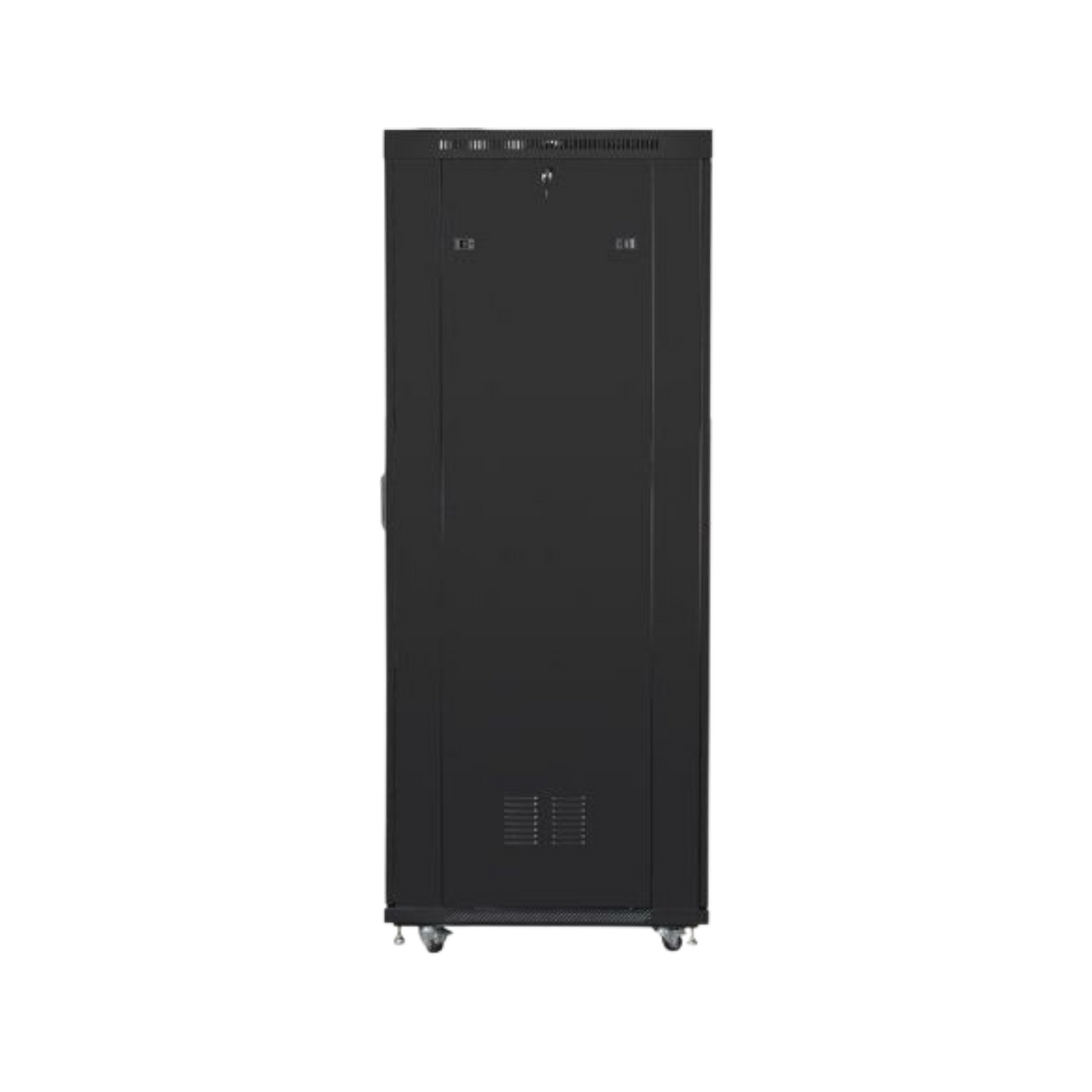 Szafa rack Lanberg 19" 27U 800x1000mm stojąca LCD V2 Drzwi perforowane Czarny.