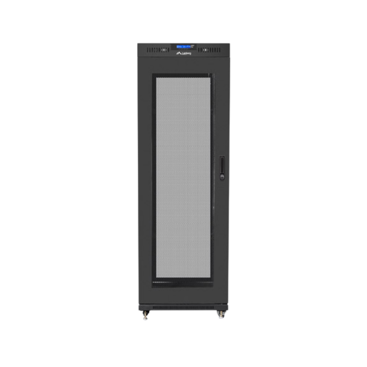 Szafa rack Lanberg 19" 37U 600x800mm stojąca LCD V2 Drzwi perforowane Czarny.