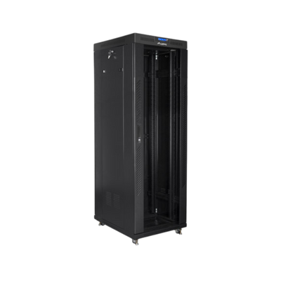 Szafa rack Lanberg 19" 37U 800x1000mm stojąca LCD Drzwi szklane Czarny.
