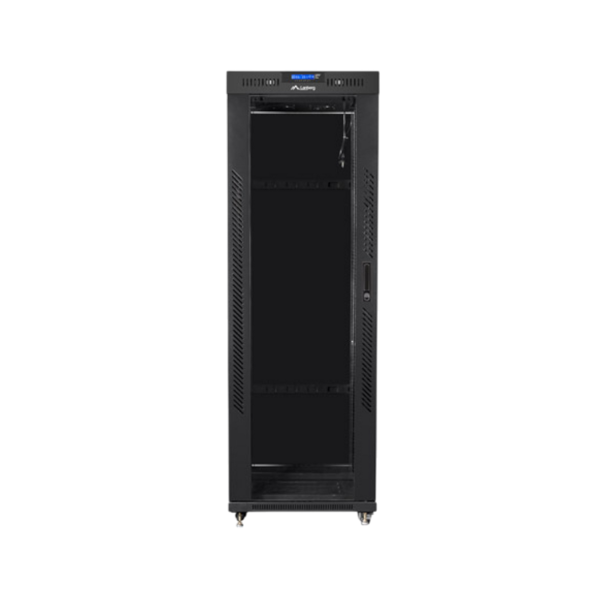 Szafa rack Lanberg 19" 37U 800x1000mm stojąca LCD Drzwi szklane Czarny.