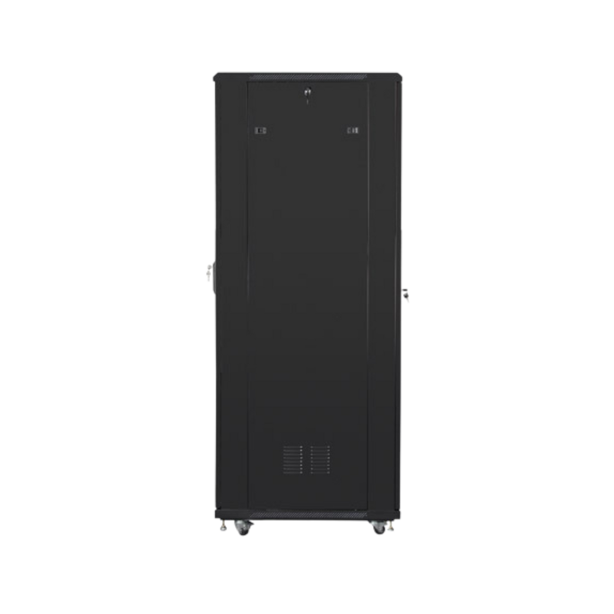 Szafa rack Lanberg 19" 42U 600x1000mm stojąca Drzwi szklane Czarny.