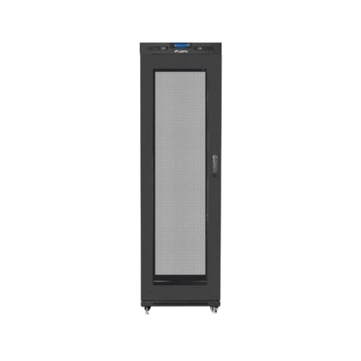 Szafa rack Lanberg 19" 42U 600x1000mm stojąca LCD V2 Drzwi perforowane Czarny.