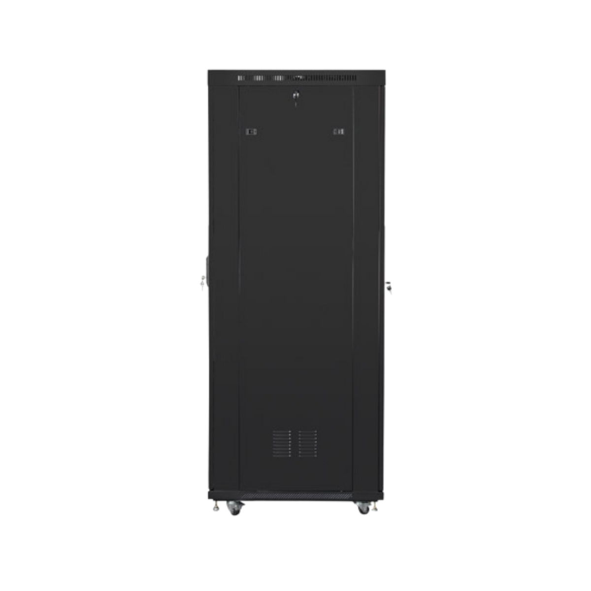 Szafa rack Lanberg 19" 42U 600x1000mm stojąca LCD V2 Drzwi szklane Czarny.