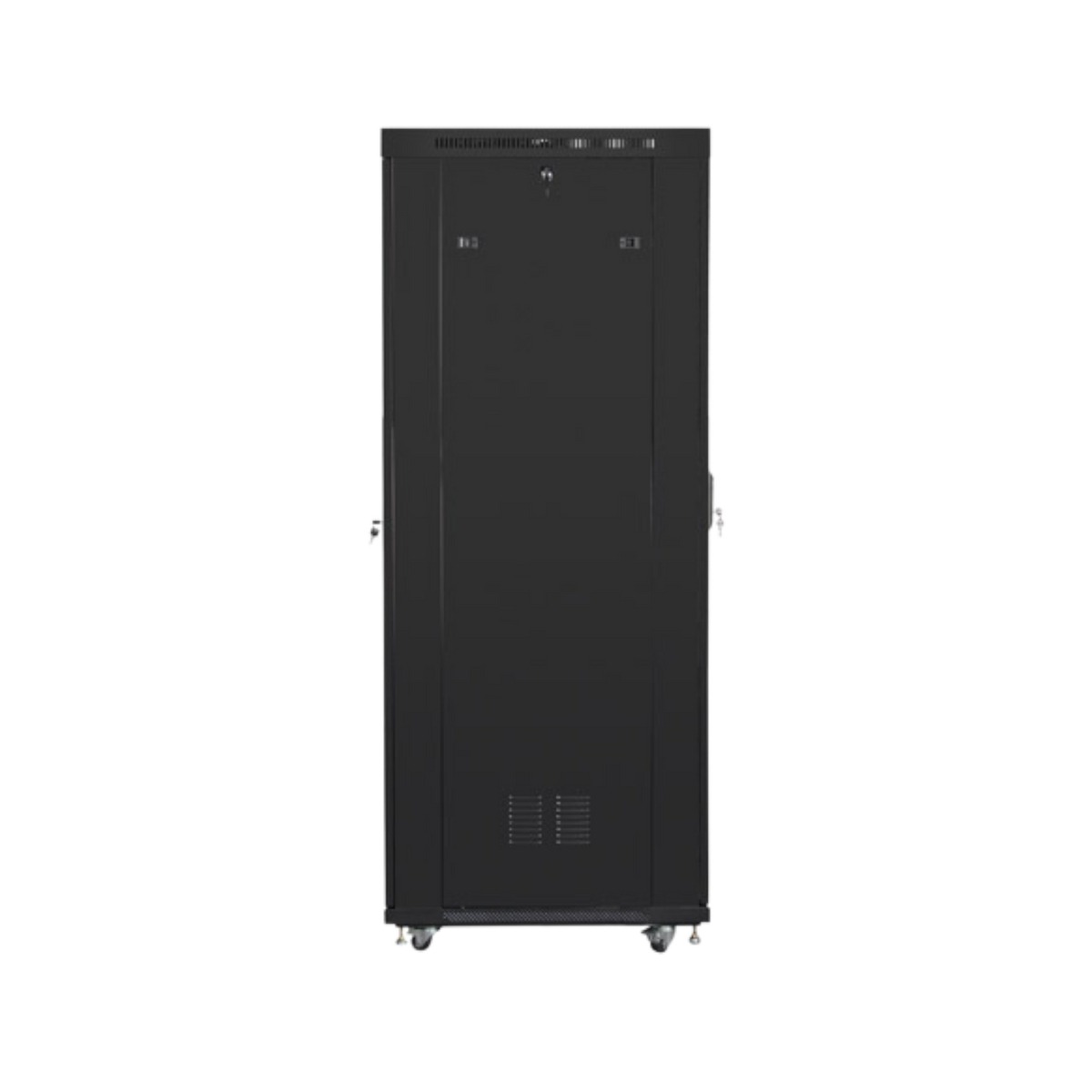Szafa rack Lanberg 19" 42U 600x1000mm stojąca LCD V2 Drzwi szklane Czarny.