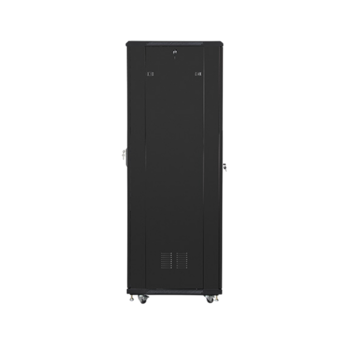 Szafa rack Lanberg 19" 42U 600x800mm stojąca Drzwi szklane Czarny.