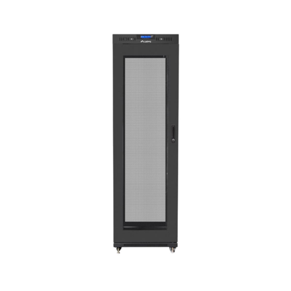 Szafa rack Lanberg 19" 42U 600x800mm stojąca LCD V2 Drzwi perforowane Czarny.