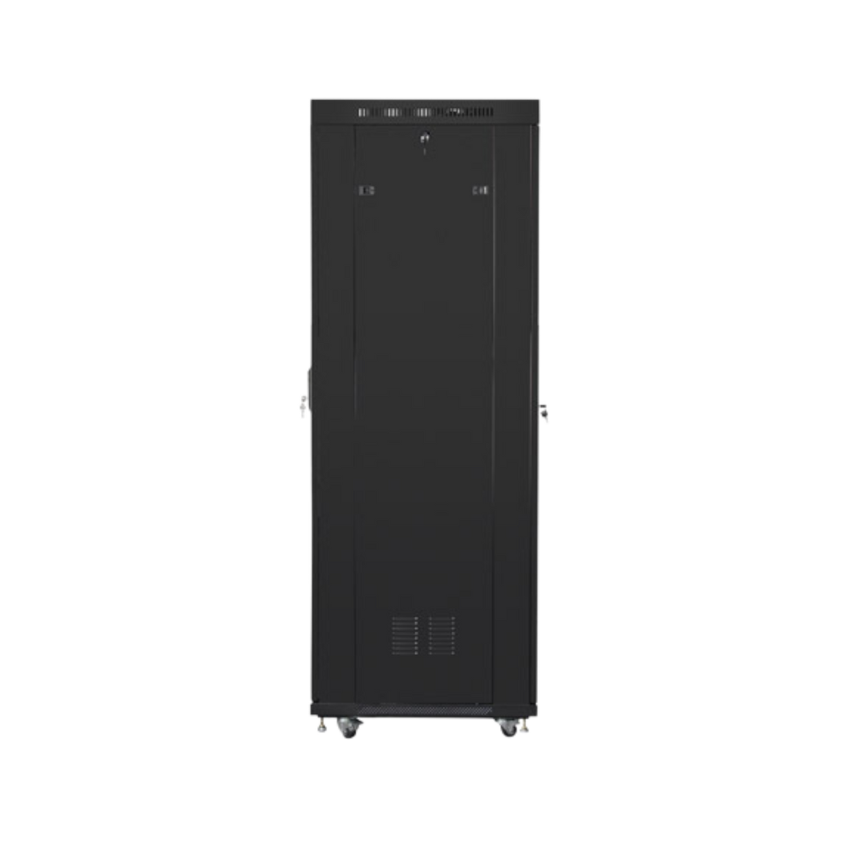 Szafa rack Lanberg 19" 42U 600x800mm stojąca LCD V2 Drzwi perforowane Czarny.