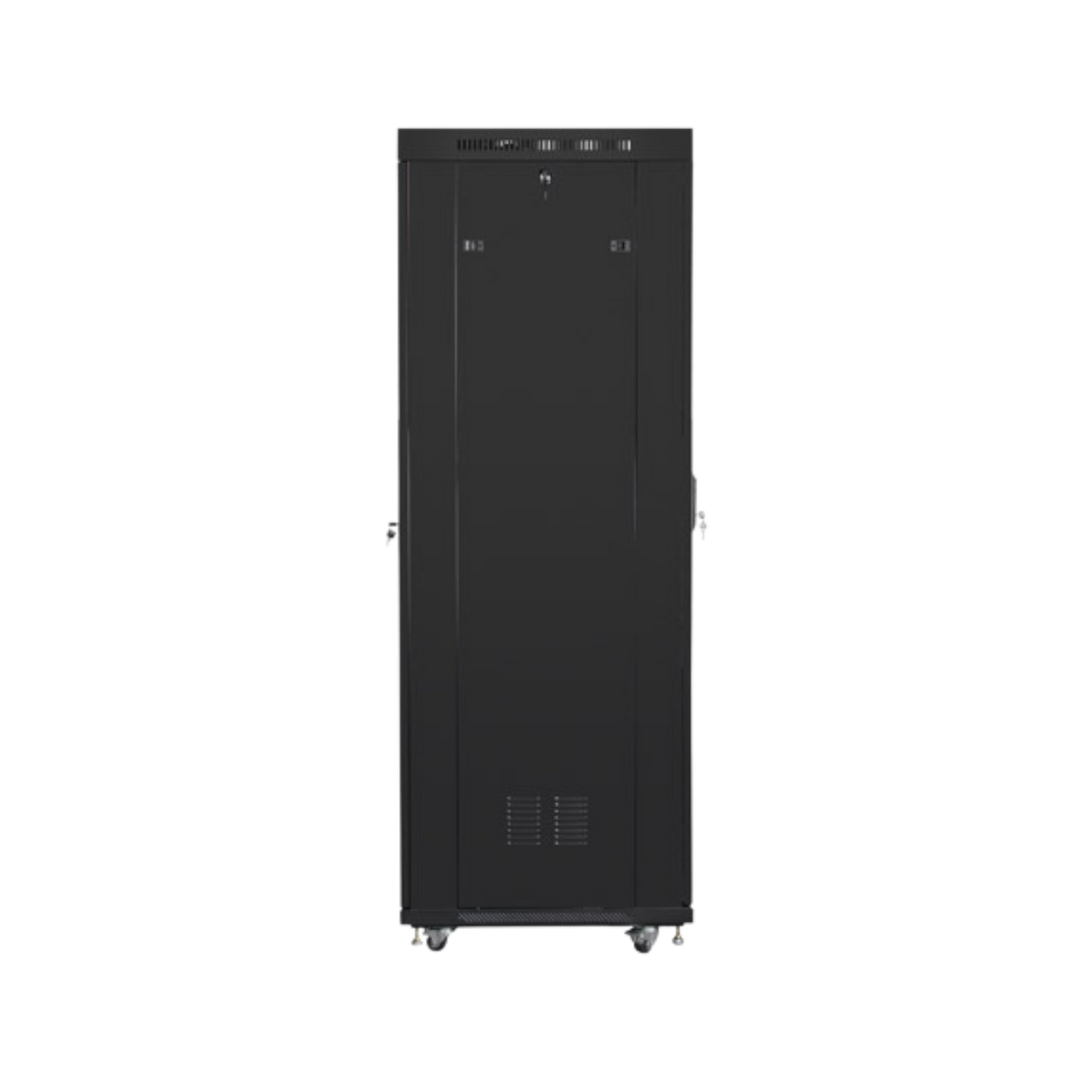 Szafa rack Lanberg 19" 42U 600x800mm stojąca LCD V2 Drzwi perforowane Czarny.