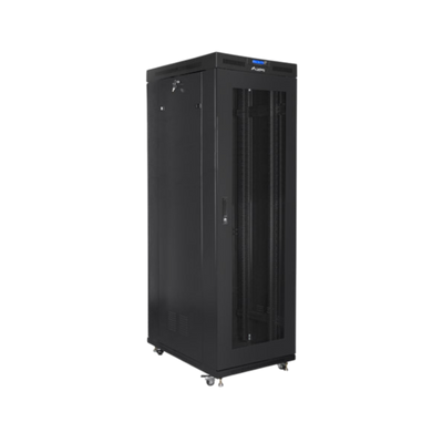 Szafa rack Lanberg 19" 42U 800x1000mm stojąca LCD V2 Drzwi perforowane Czarny.