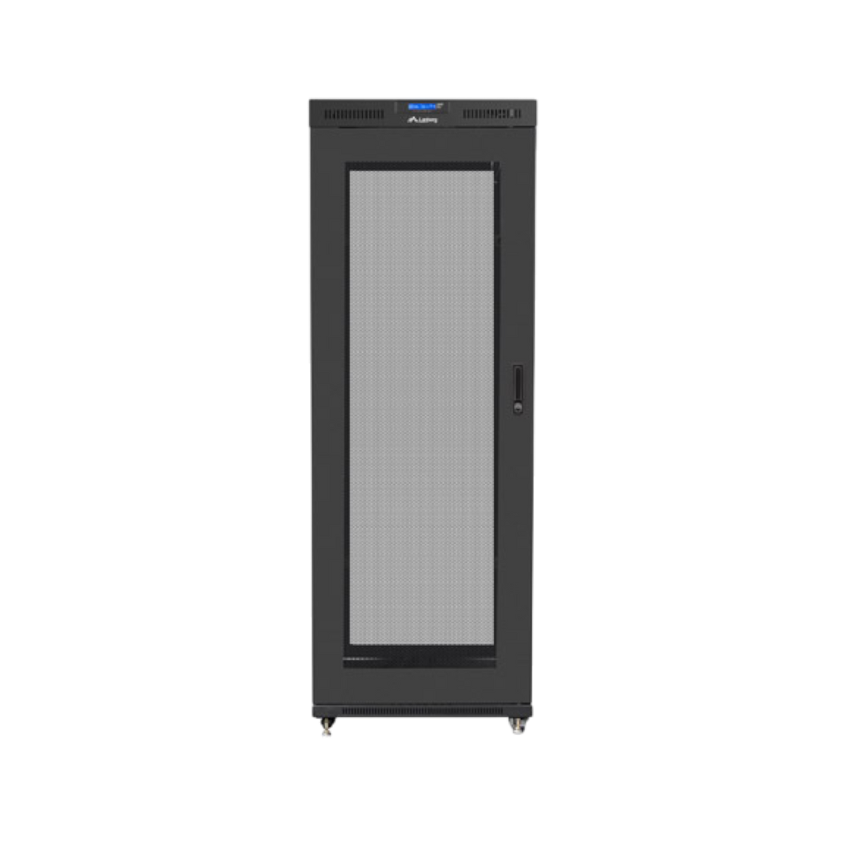Szafa rack Lanberg 19" 42U 800x1000mm stojąca LCD V2 Drzwi perforowane Czarny.