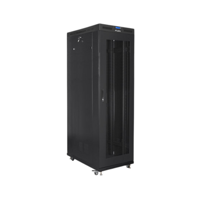Szafa rack Lanberg 19" 42U 800x1200mm stojąca LCD V2 Drzwi perforowane Czarny.