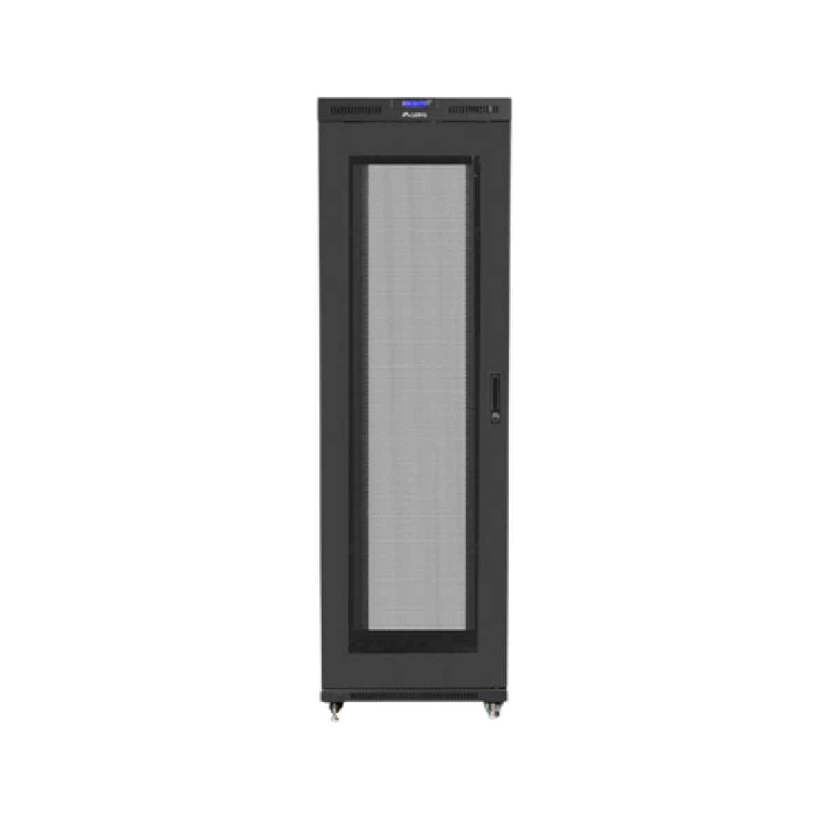 Szafa rack Lanberg 19" 42U 800x1200mm stojąca LCD V2 Drzwi perforowane Czarny.