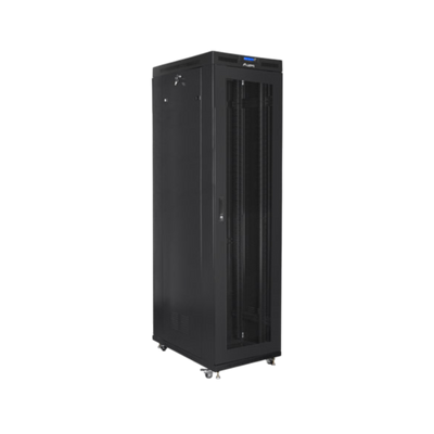 Szafa rack Lanberg 19" 47U 800x1000mm stojąca LCD V2 Drzwi perforowane Czarny.