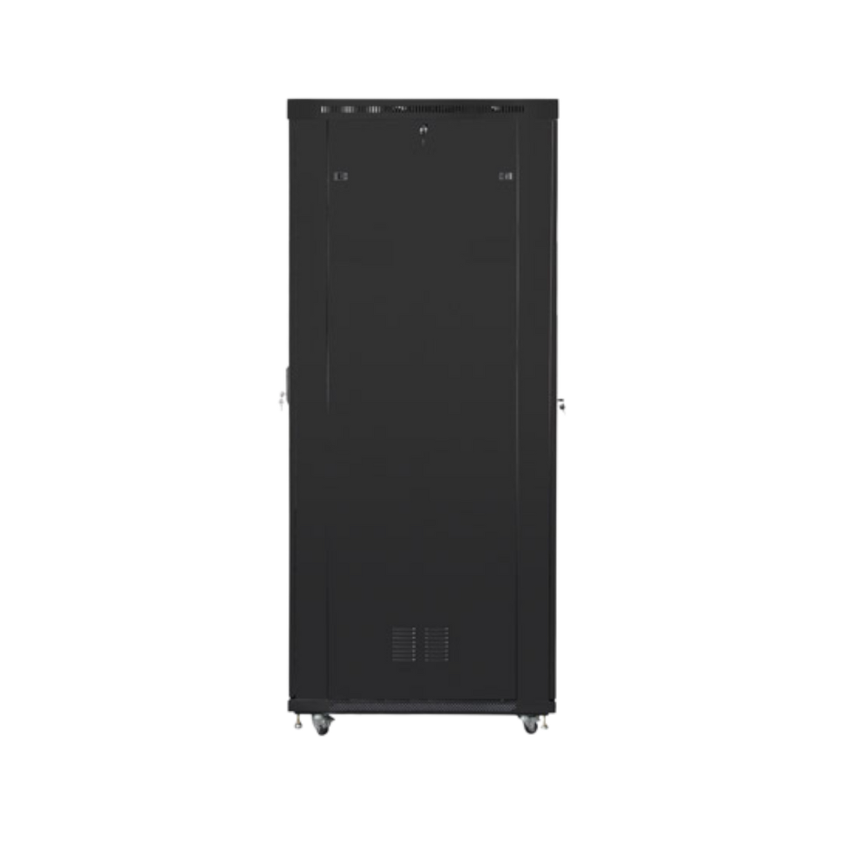 Szafa rack Lanberg 19" 47U 800x1200mm stojąca LCD V2 Drzwi szklane Czarny.