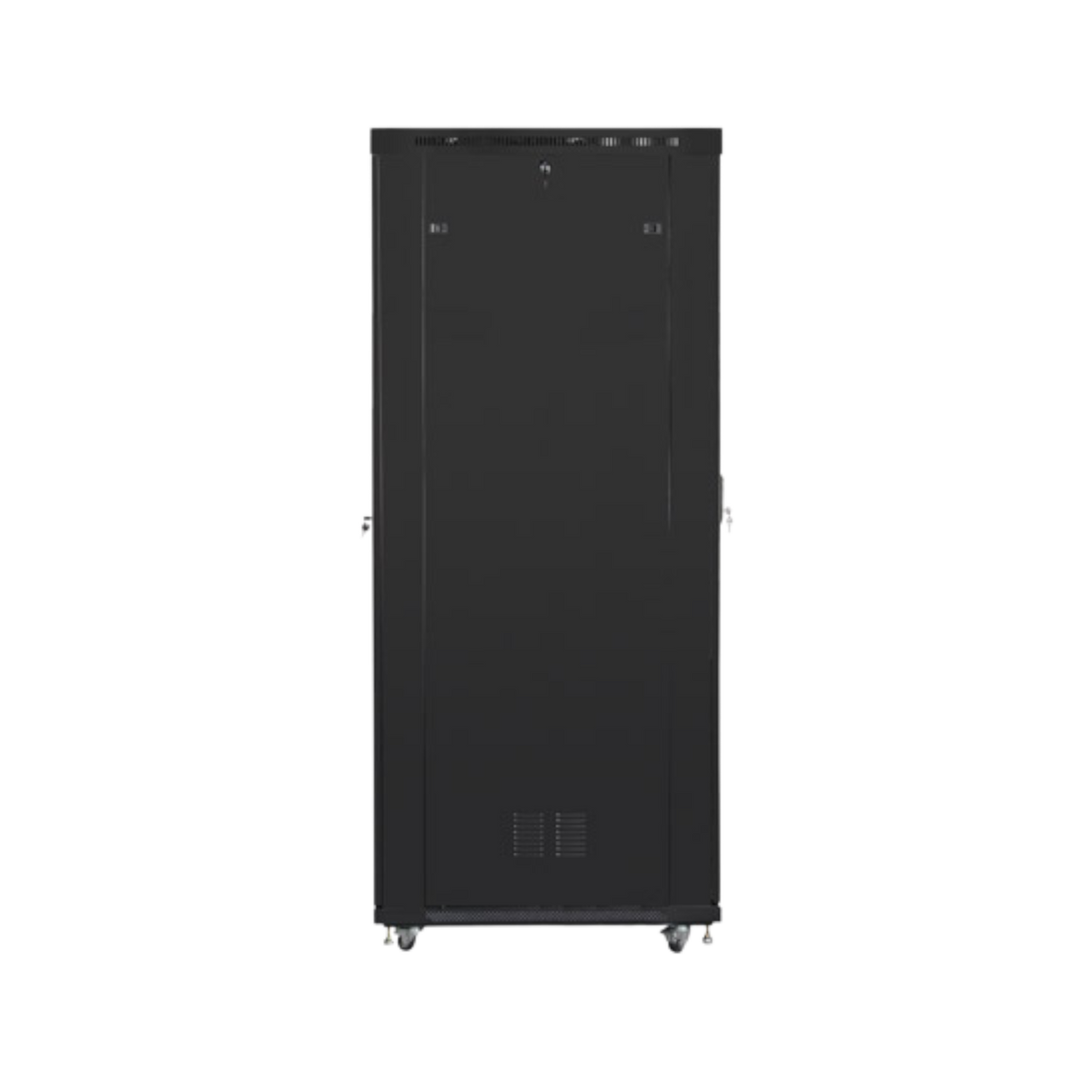 Szafa rack Lanberg 19" 47U 800x1200mm stojąca LCD V2 Drzwi szklane Czarny.