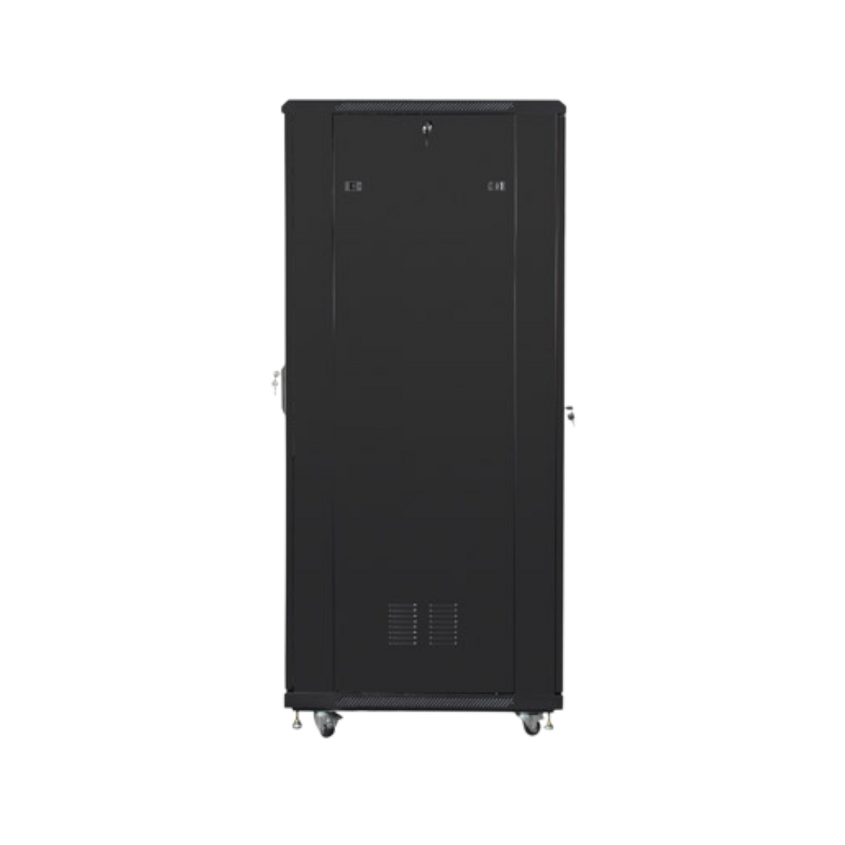 Szafa rack Lanberg 19" 47U 800x800mm stojąca Drzwi szklane Czarny.