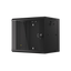 Szafa rack Lanberg 19" 9U 570x450mm wisząca Drzwi szklane Czarny.