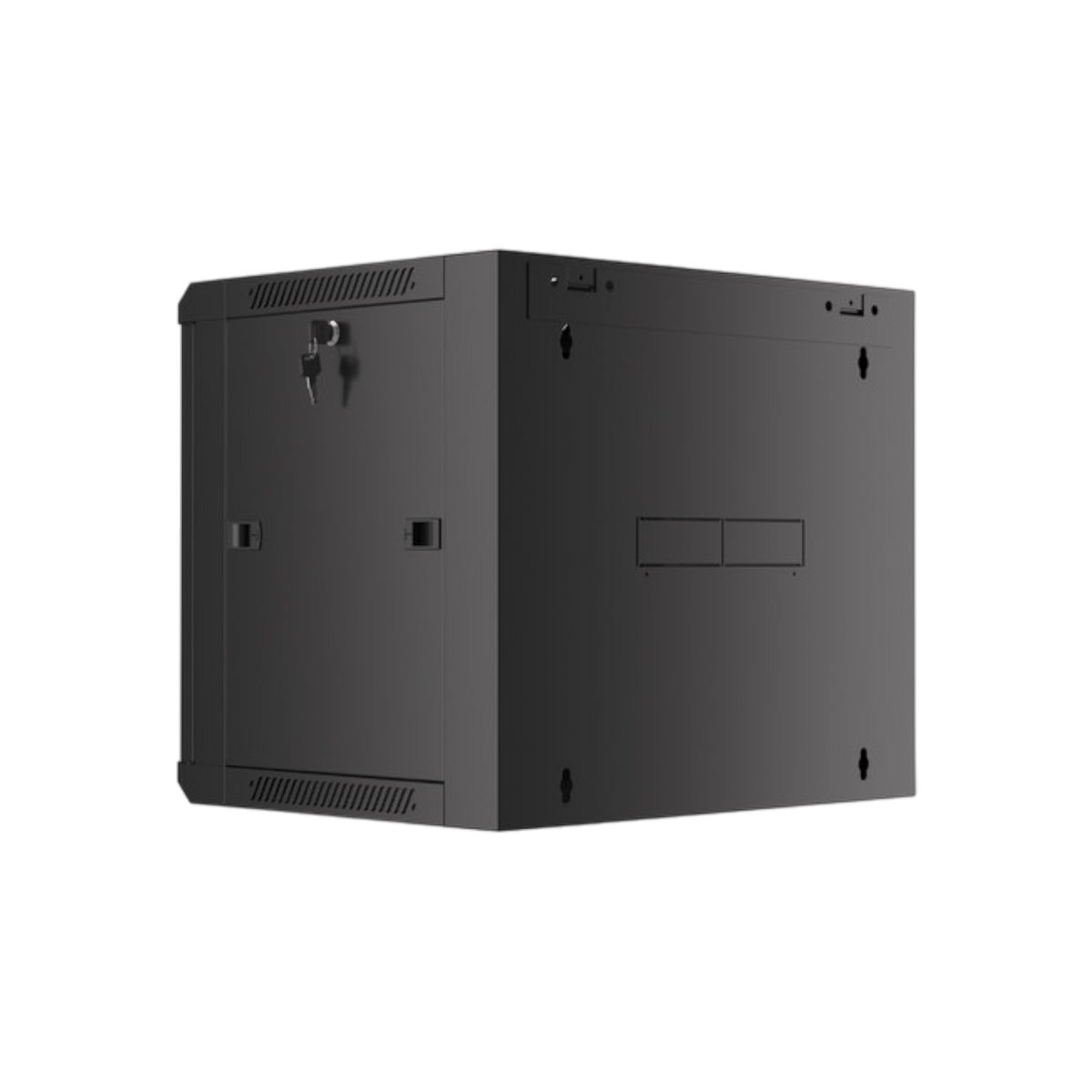 Szafa rack Lanberg 19" 9U 570x450mm wisząca Drzwi szklane Czarny.