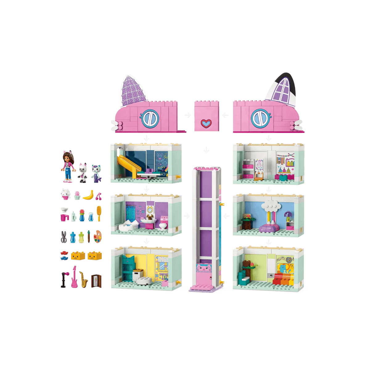 LEGO Koci Domek Gabi Zestaw Koci Domek Gabi 10788.