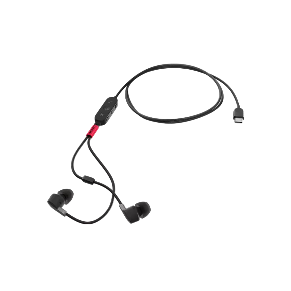 Słuchawki przewodowe douszne Lenovo Go USB-C ANC (MS Teams).