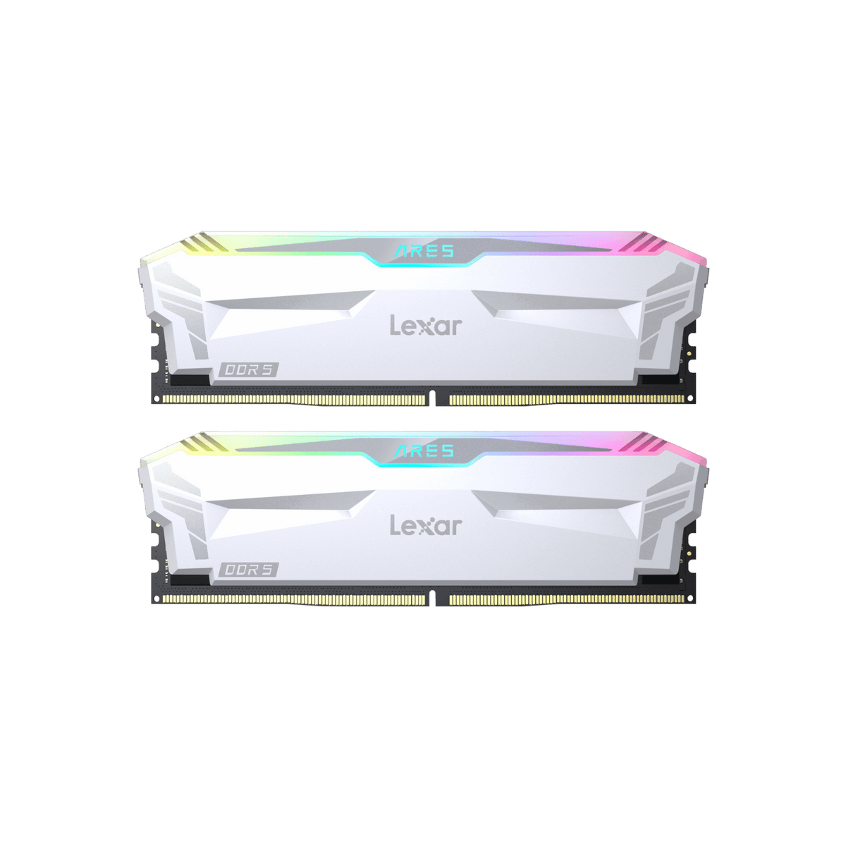 Pamięć RAM Lexar ARES RGB DDR5 32GB (2x16GB) 6400MHz CL32 XMP White.