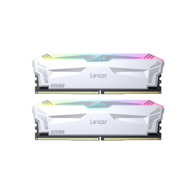 Pamięć RAM Lexar ARES RGB DDR5 32GB (2x16GB) 6400MHz CL32 XMP White.