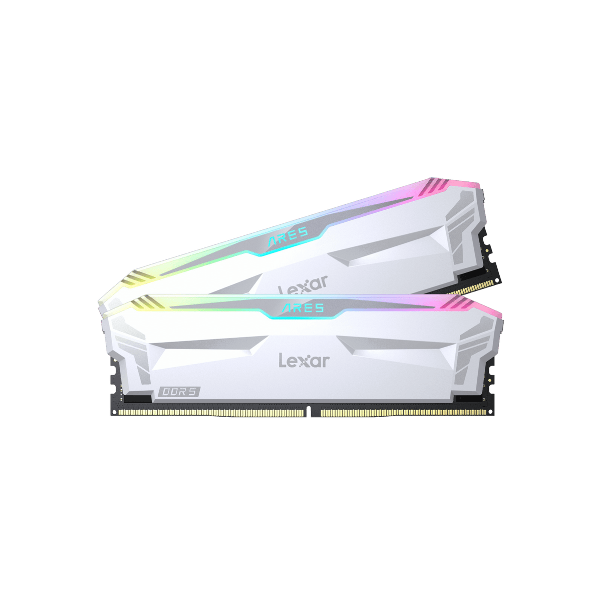 Pamięć RAM Lexar ARES RGB DDR5 32GB (2x16GB) 6400MHz CL32 XMP White.