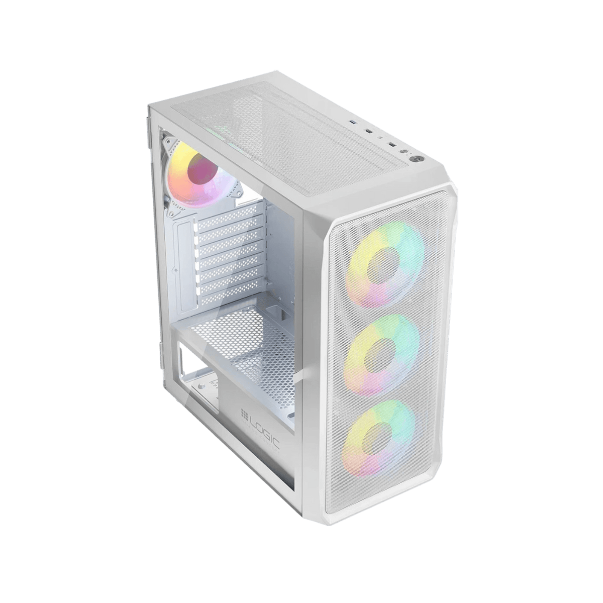 Obudowa Logic Concept Portos ARGB Midi White.