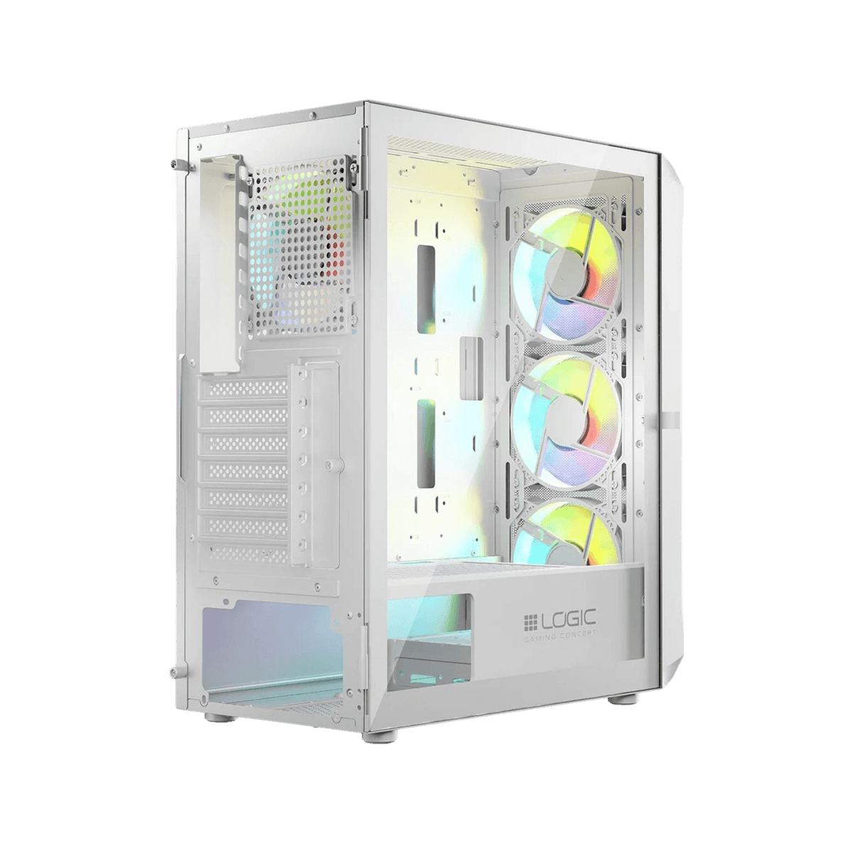 Obudowa Logic Concept Portos ARGB Midi White.