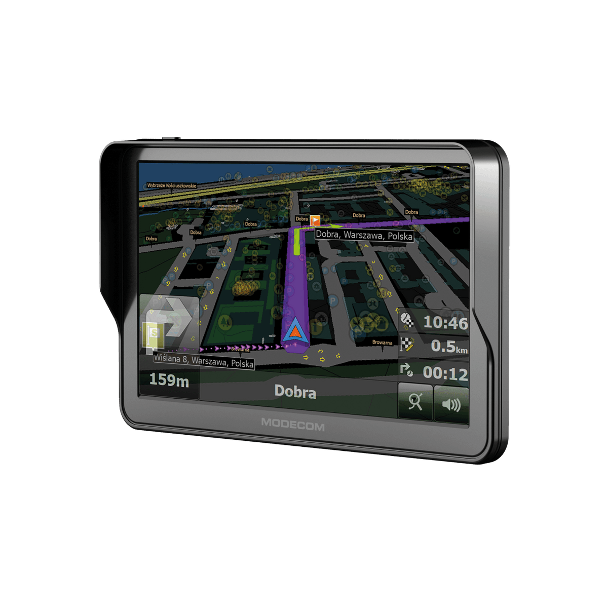 Nawigacja samochodowa MODECOM FreeWAY CX 7.3 + MapFactor mapy Europy.