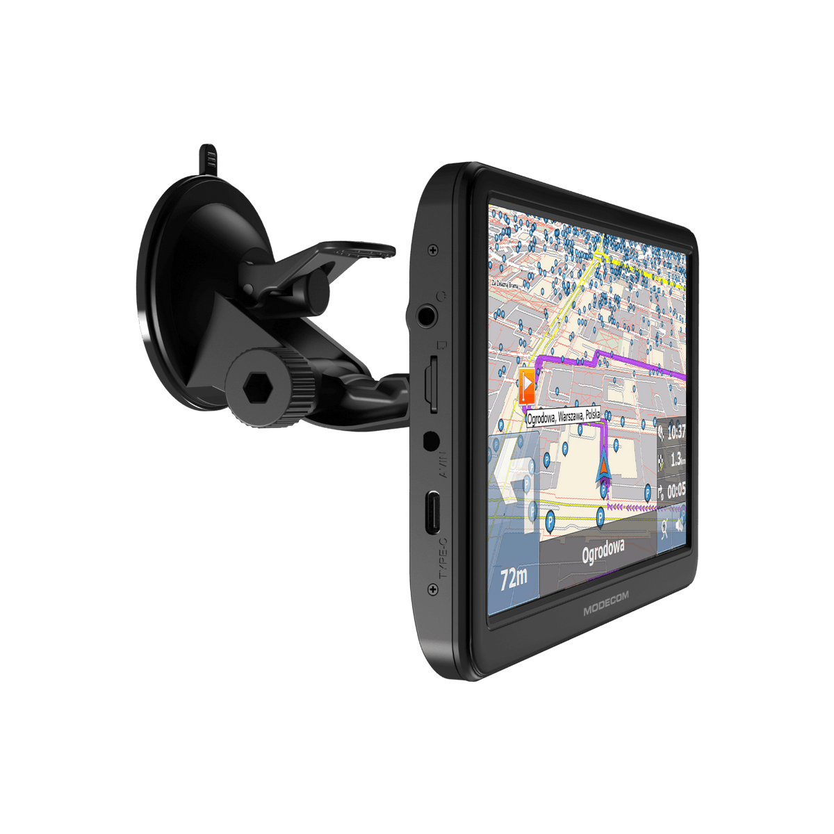 Nawigacja samochodowa MODECOM FreeWAY CX 7.4 + MapFactor mapy Europy.