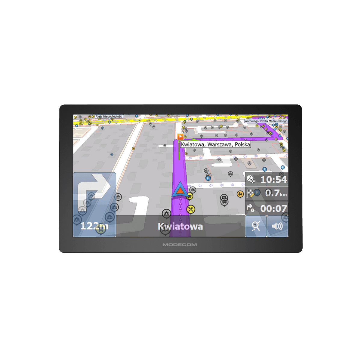 Nawigacja samochodowa MODECOM FreeWAY CX 9.0 + MapFactor mapy Europy.