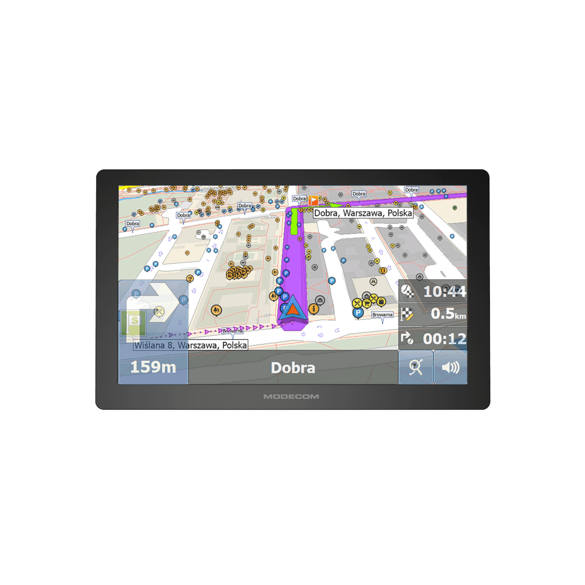 Nawigacja samochodowa MODECOM FreeWAY CX 9.4 + MapFactor mapy Europy.