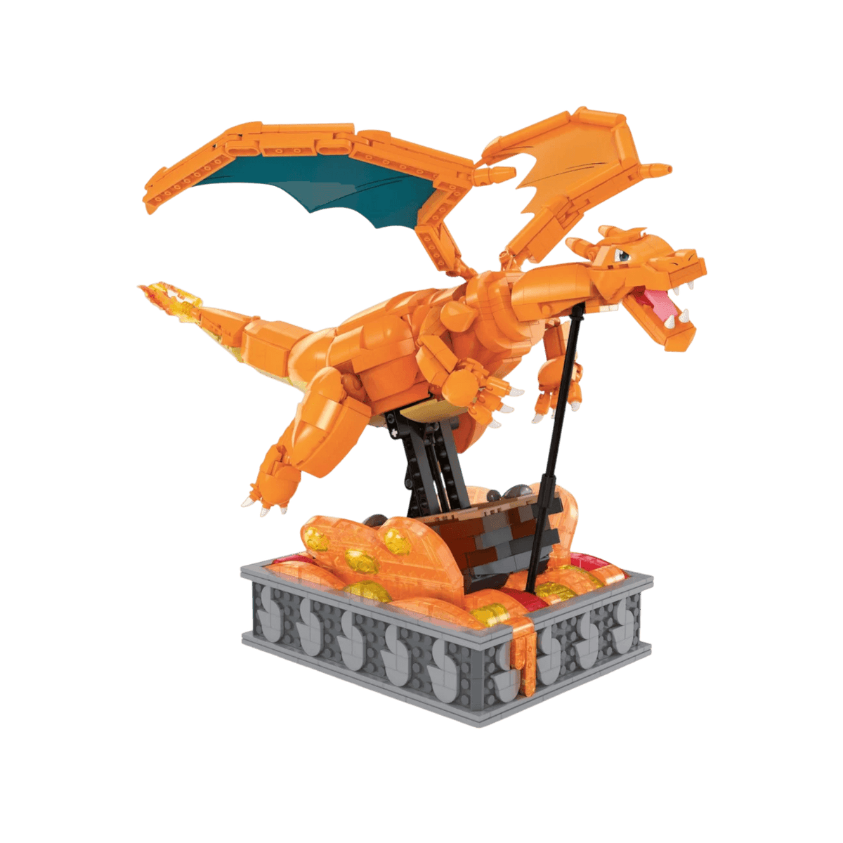 Klocki Mega Pokemon Mechaniczny Charizard Zestaw klocków konstrukcyjnych HMW05.