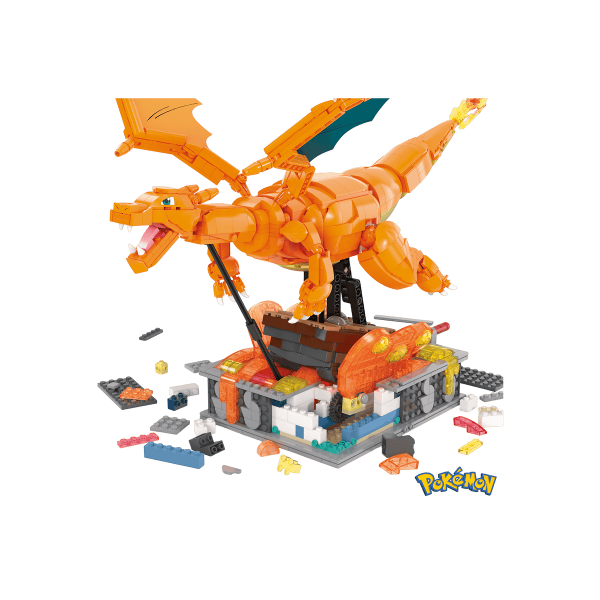 Klocki Mega Pokemon Mechaniczny Charizard Zestaw klocków konstrukcyjnych HMW05.