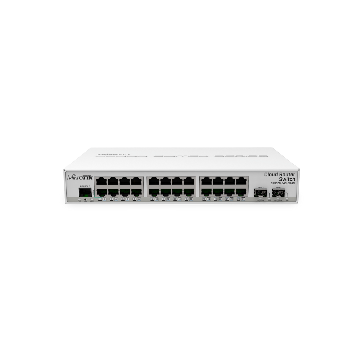 Switch zarządzalny Mikrotik CRS326-24G-2S+IN 24xGbE 2xSFP+ PoE.