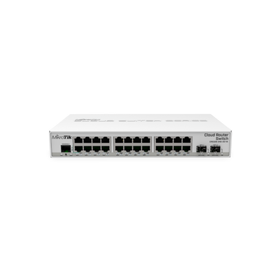 Switch zarządzalny Mikrotik CRS326-24G-2S+IN 24xGbE 2xSFP+ PoE.
