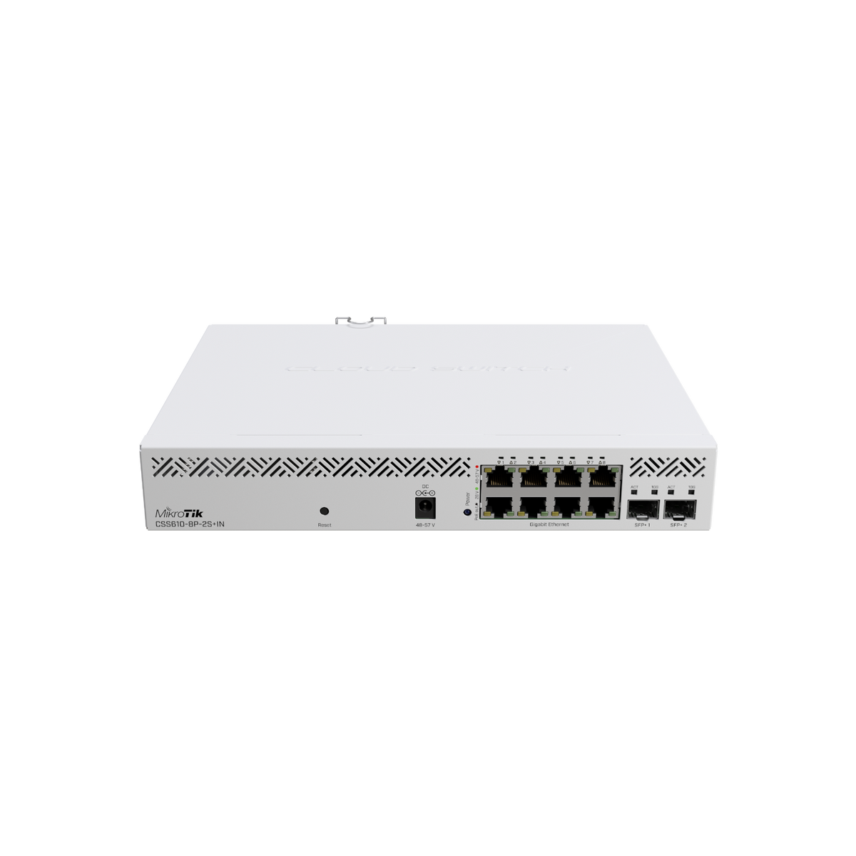 Switch zarządzalny Mikrotik CSS610-8P-2S+IN 8xGbE 2xSFP+ PoE.