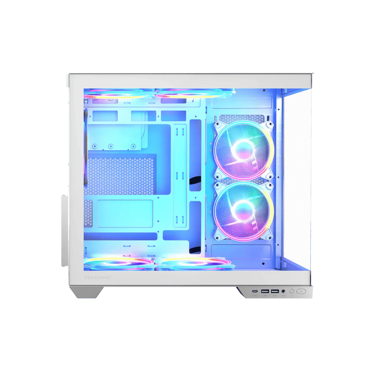 Obudowa Modecom Volcano Panorama Apex ARGB 5F Midi White.